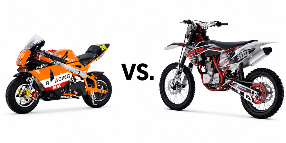 Pitbike vs. minibike: Jaké jsou rozdíly a který je pro vás vhodnější?