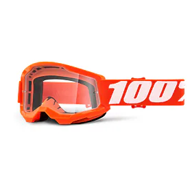 Dětské brýle 100% STRATA 2 (oranžové, čiré plexi)