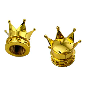 Čepičky ventilků Crown, zlaté