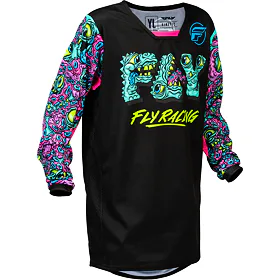 Dětský dres FLY RACING KINETIC MUTANT (černá/multi color)