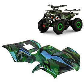 Kapotáž pro čtyřkolku MiniHunter, green camo