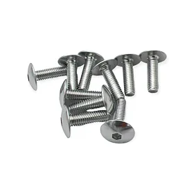 Sada ALU  šroubů M6X20mm, stříbrná (10ks)