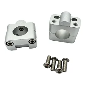 Redukce řídítek z 22mm na 28mm, stříbrná