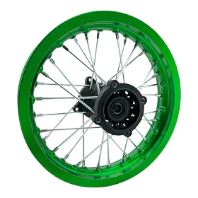 Zadní ráfek pitbike 12 palců ALLOY zelená