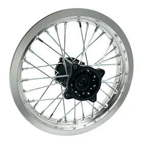 Zadní ráfek pitbike 12 palců ALLOY stříbrná
