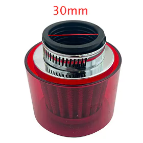 Sportovní vzduchový filtr 30mm s krytem - červená
