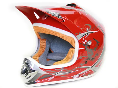 Dětská Moto Helma Nitro, Červená