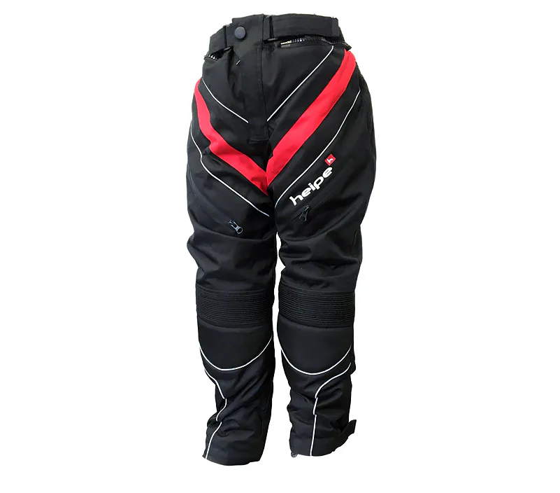 Dětské moto kalhoty HEIPE červené