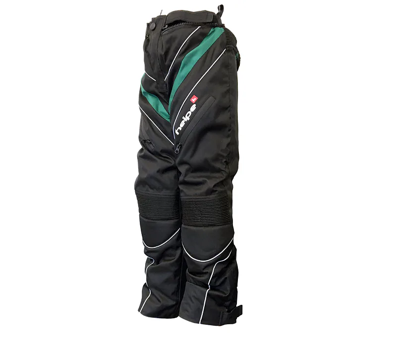 Dětské moto kalhoty HEIPE zelené