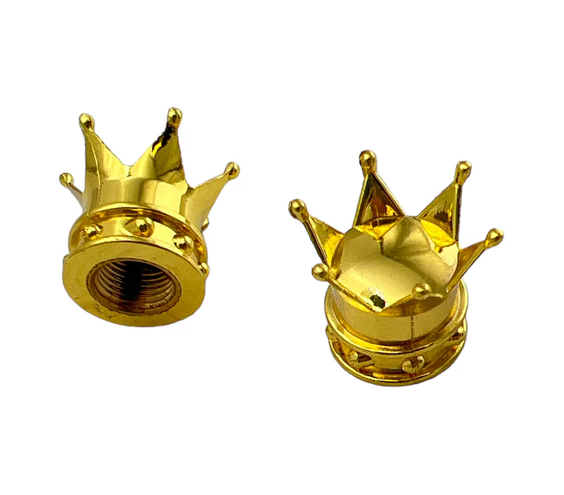 Čepičky ventilků Crown, zlaté