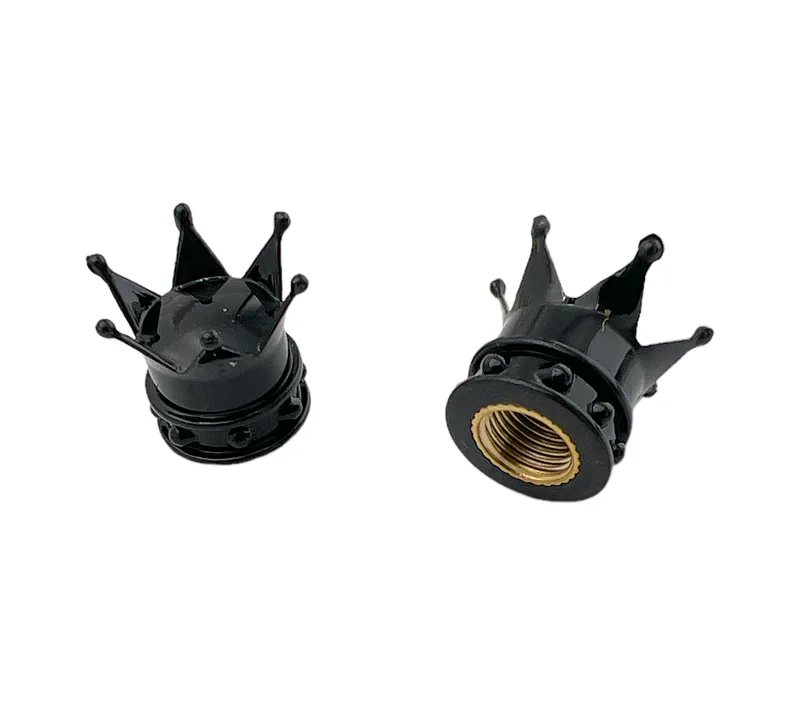 Čepičky ventilků Crown, černé
