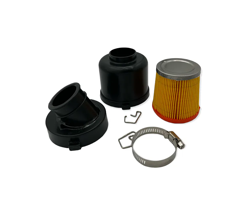 Vzduchový filtr v plastovém boxu 38mm, zahnutý