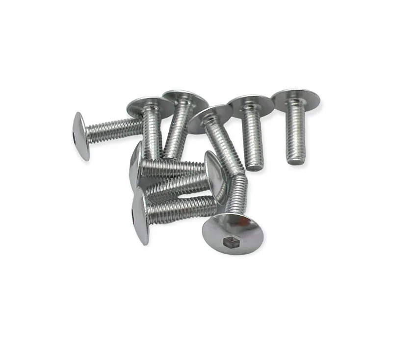 Sada ALU  šroubů M6X20mm, stříbrná (10ks)