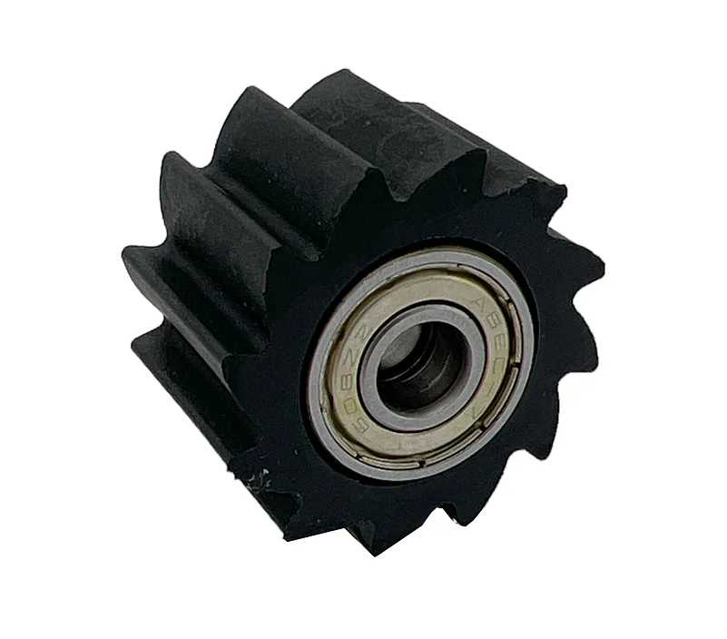Pitbike rolnička řetězu zubatá, vnitřní průměr 10mm, černá