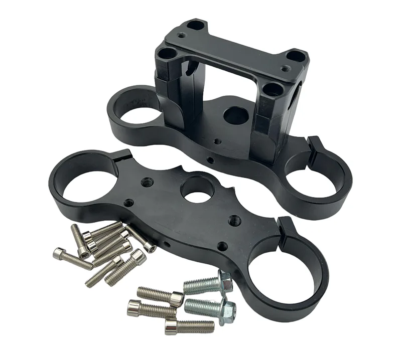 Brýle pitbike s klemy CNC 45/48, černé