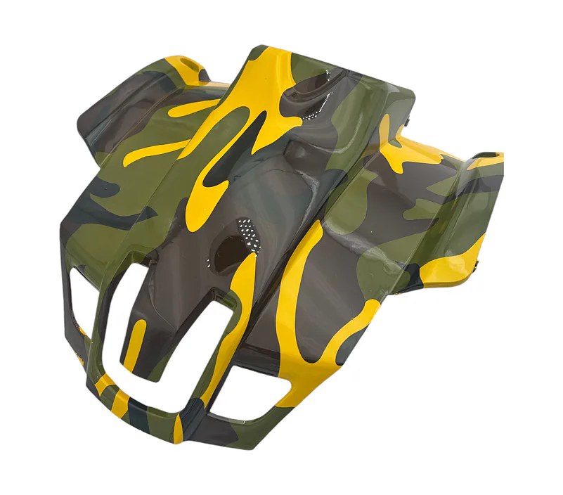 Čelní plast na dětskou čtyřkolku Toronto žluté camo