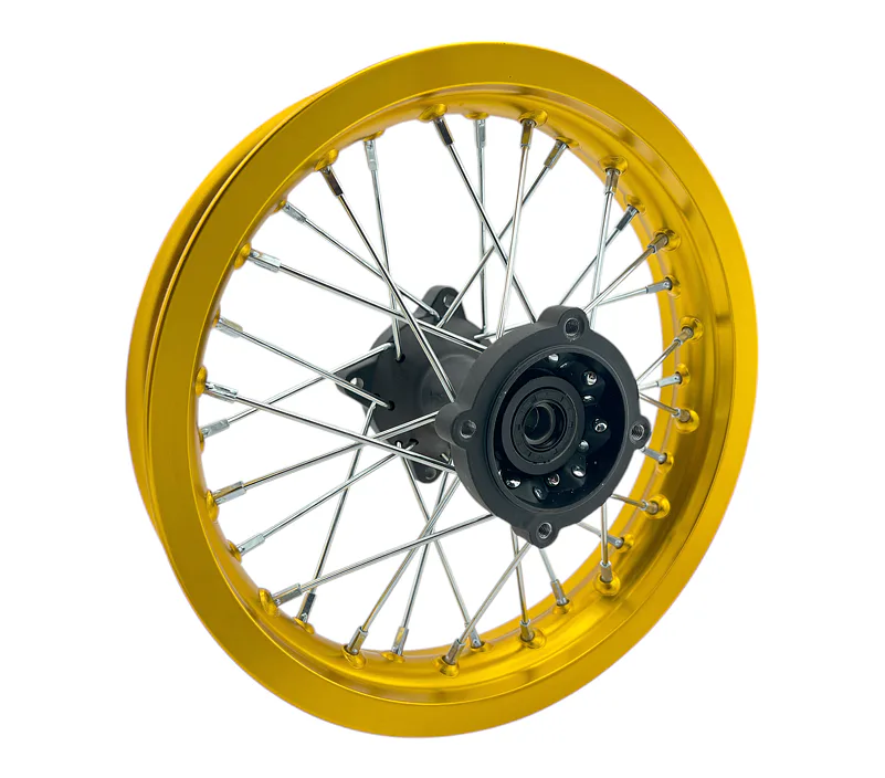 Zadní ráfek pitbike 12 palců zlatá