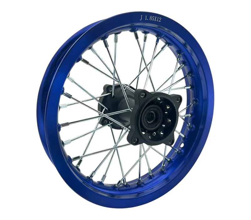 Zadní ráfek pitbike 12 palců ALLOY modrá