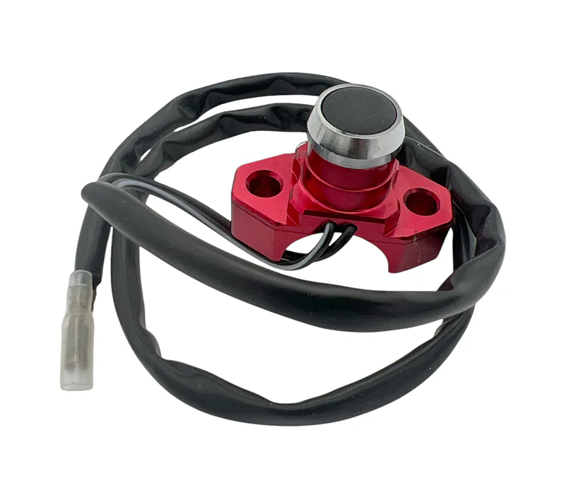 Vypínač (chcípák) pitbike, čtyřkolka CNC červený