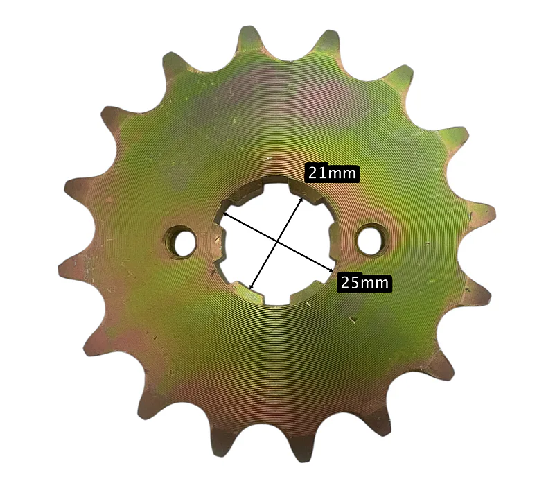 Řetězové kolečko 16 zubů 21/25 pro řetěz 530