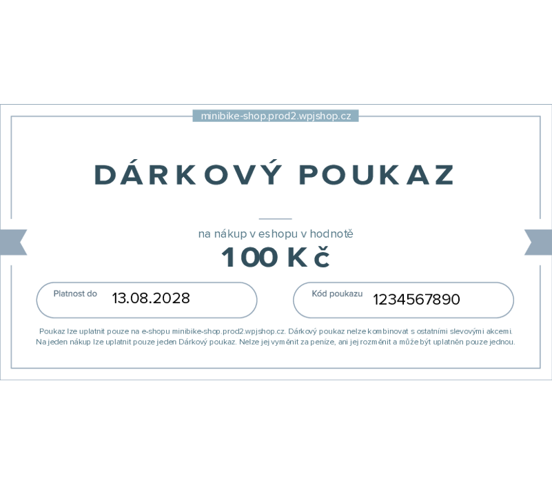 Dárkový poukaz 100 Kč