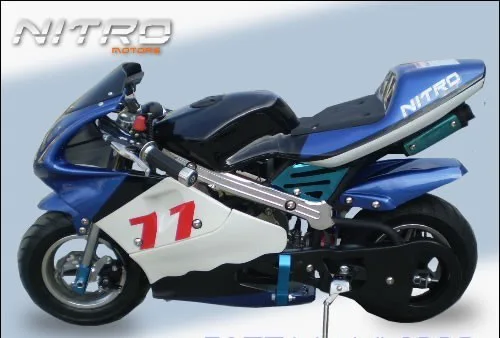 Minibike PS77, modrá-černá