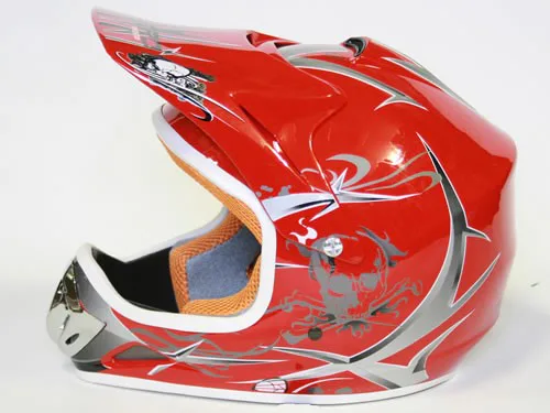 Dětská Moto Helma Nitro, Červená