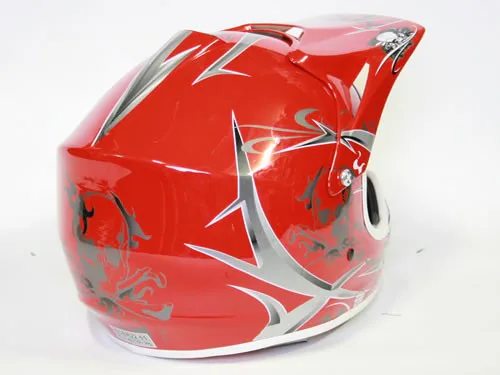 Dětská Moto Helma Nitro, Červená
