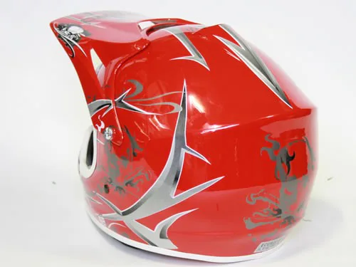Dětská Moto Helma Nitro, Červená
