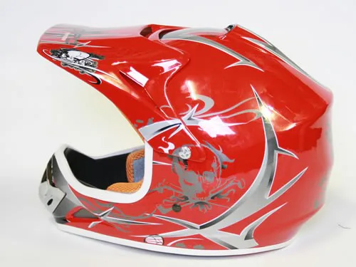Dětská Moto Helma Nitro, Červená