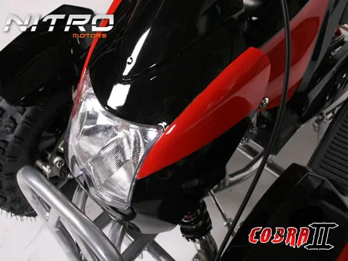 Dětská čtyřkolka ATV Cobra 2 49cc červená + el. start