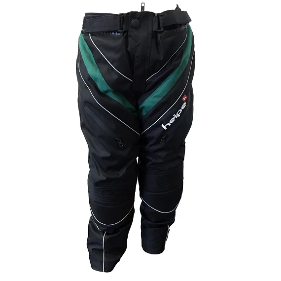 Dětské moto kalhoty HEIPE zelené