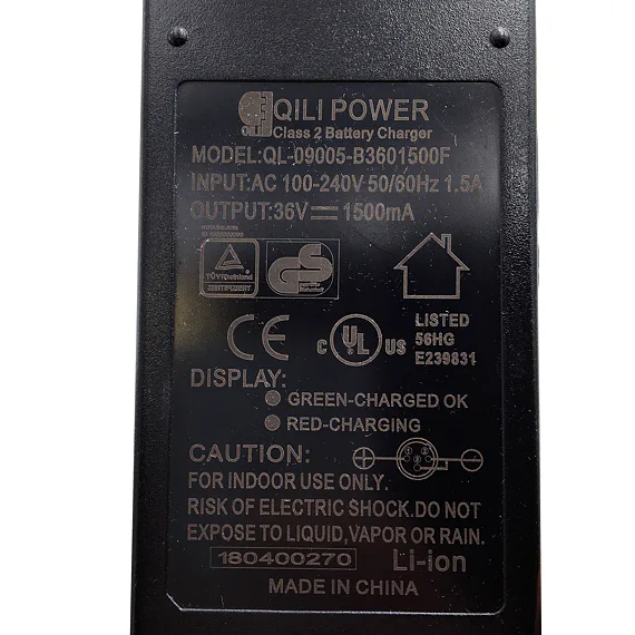 Nabíječka Lithium Li-Ion 36V 1,5A