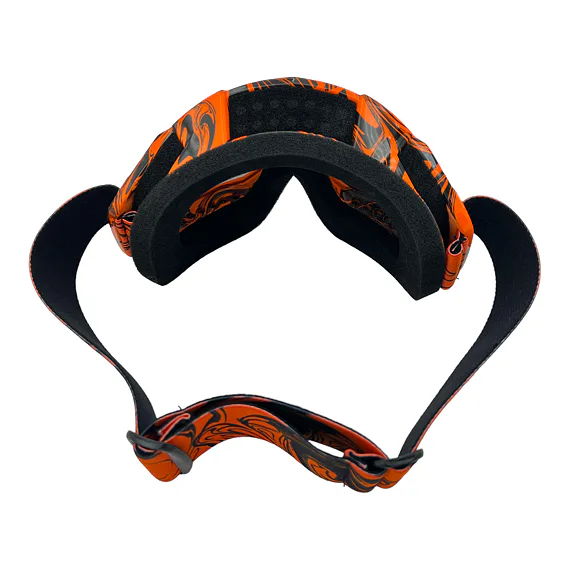 Oranžové Cross/MTB brýle - modro-zelené sklo