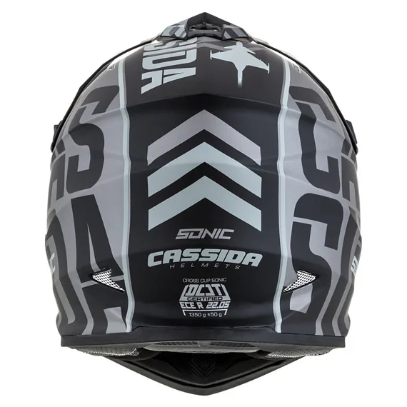 Dětská přilba CASSIDA Cross Cup Sonic Junior, šedá/černá