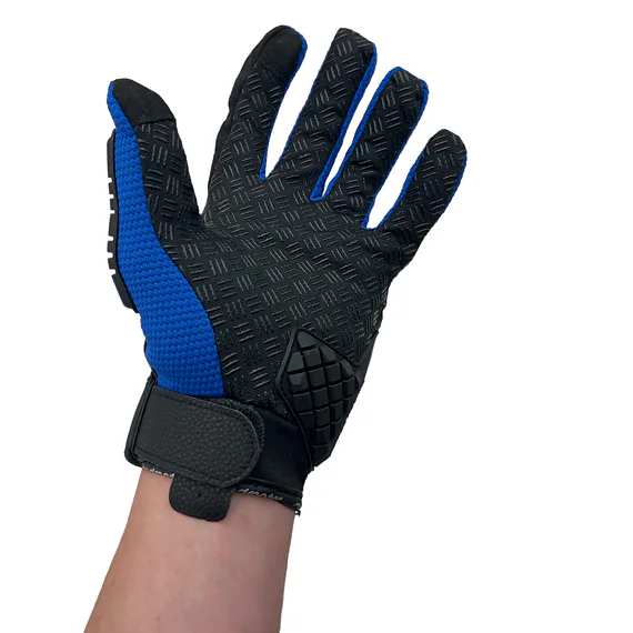 Dospělé rukavice Madmotor Carbon - modré