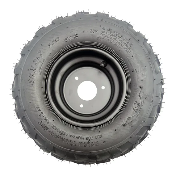Pravé kolo s diskem 16x8-7" V-Profil, ocelový ráfek 3 díry