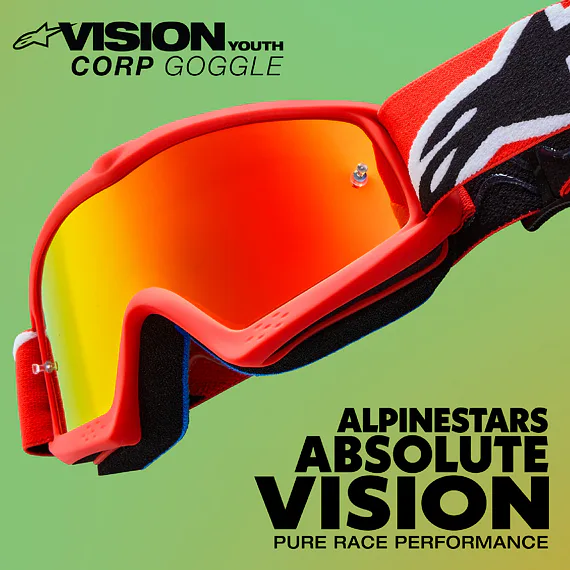 Brýle VISION YOUTH CORP, ALPINESTARS, dětské, černé