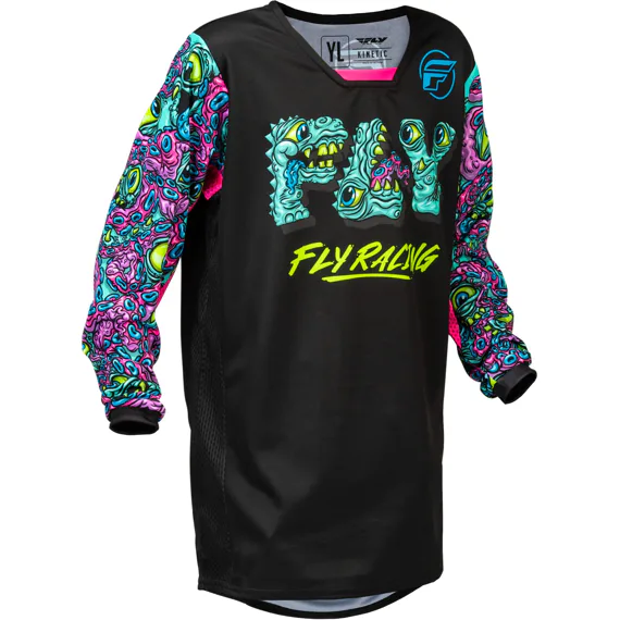 Dětský dres FLY RACING KINETIC MUTANT (černá/multi color)