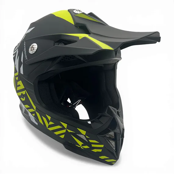 Dětská cross helma MiniRocket DIRT, Yellow Fluo