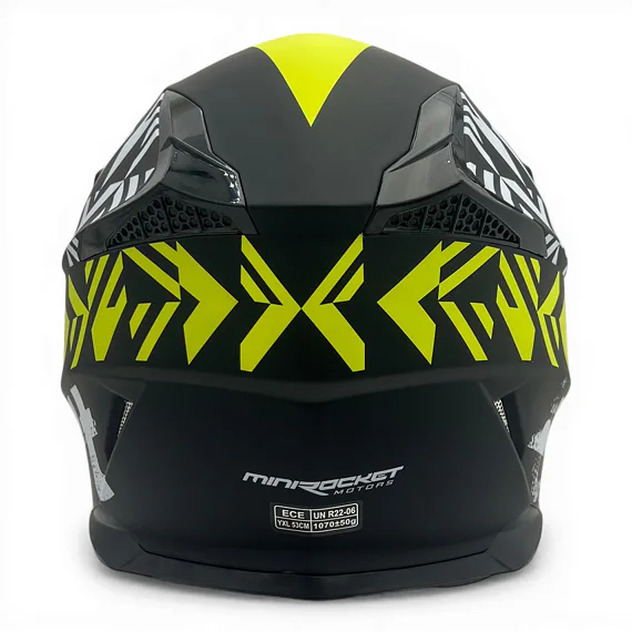Dětská cross helma MiniRocket DIRT, Yellow Fluo
