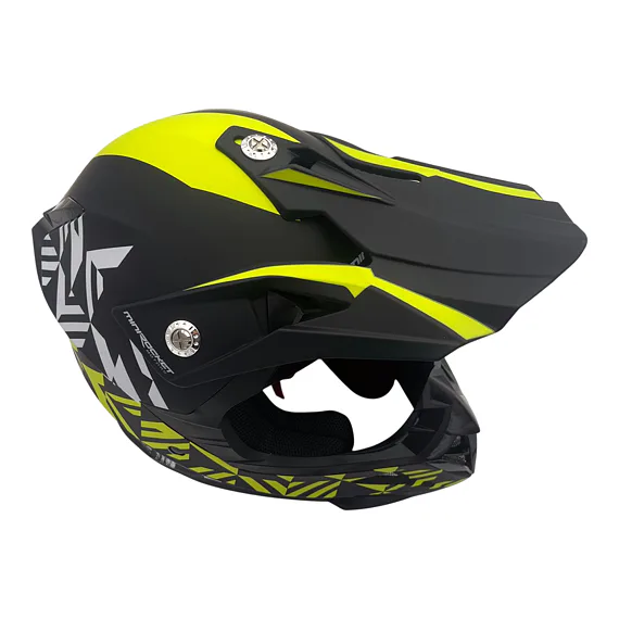 Dětská cross helma MiniRocket DIRT, Yellow Fluo