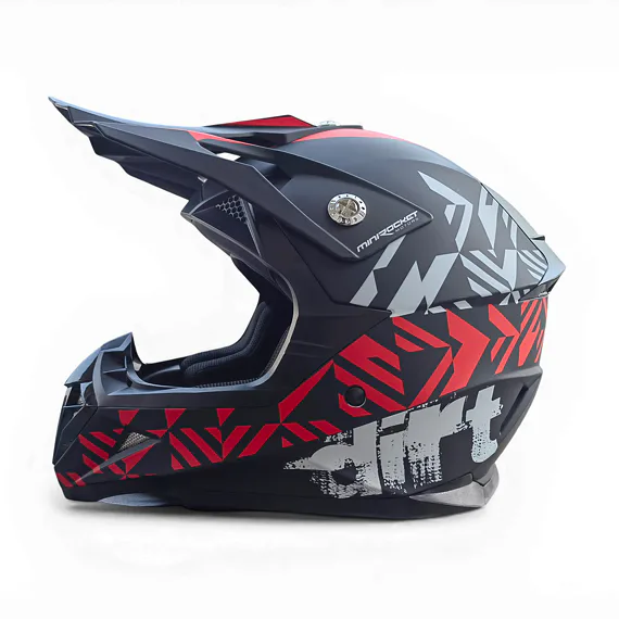 Dětská cross helma MiniRocket DIRT, Red