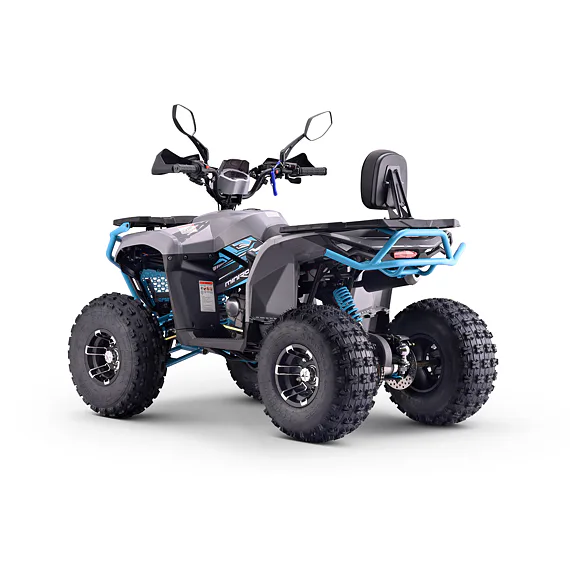 Čtyřkolka MiniRocket Troodon 3+1 Deluxe šedo-modrá