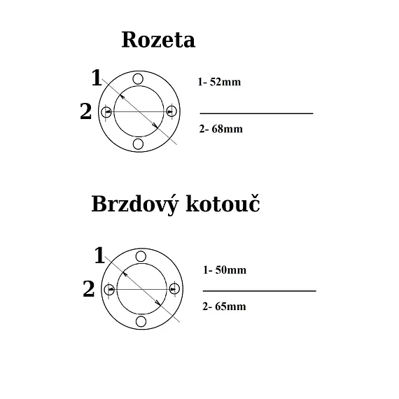 Zadní ráfek 14", černý