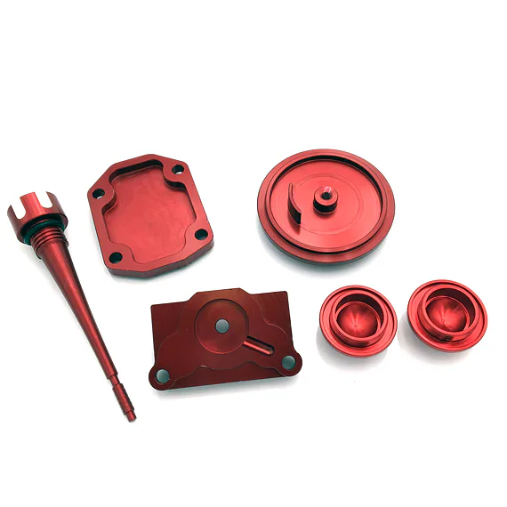 Víčka CNC + elox pro motory 110, 125 a 140cc