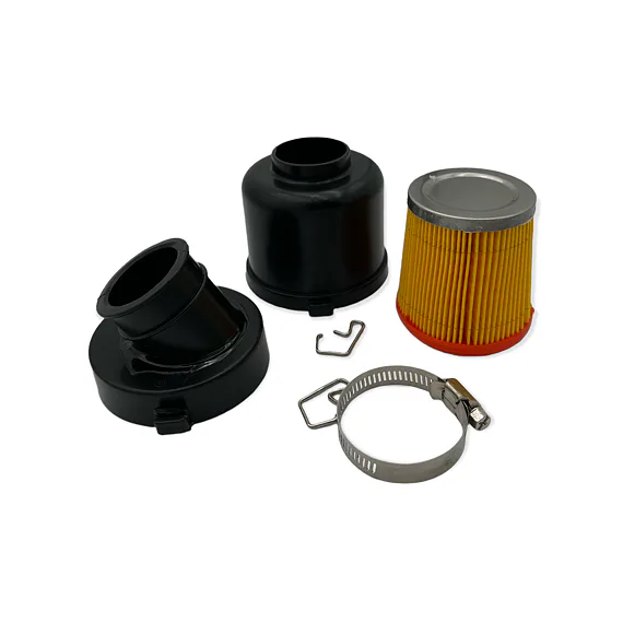 Vzduchový filtr v plastovém boxu 38mm, zahnutý