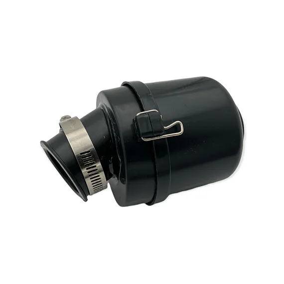 Vzduchový filtr v plastovém boxu 38mm, zahnutý