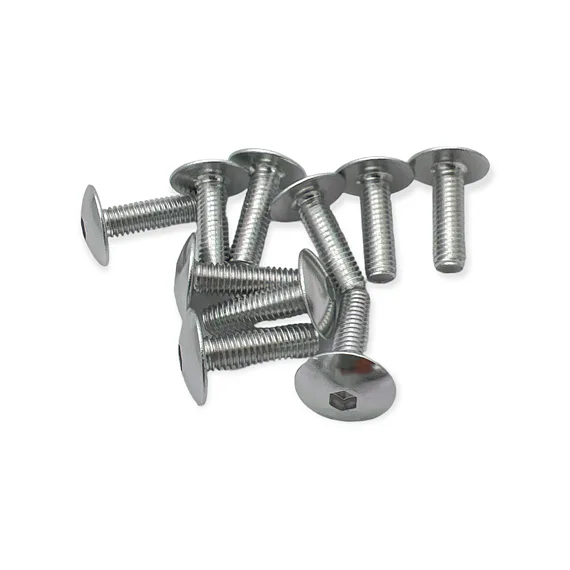 Sada ALU  šroubů M6X20mm, stříbrná (10ks)