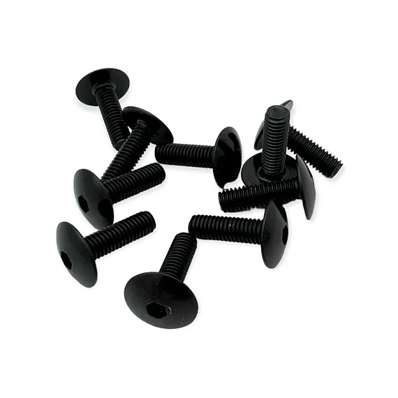 Sada ALU  šroubů M6X20mm, černá (10ks)